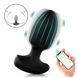 Plug Anal Vibrador Texturado - APP-1