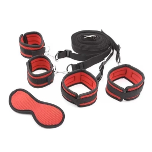 Set Amarre De Cama Con Antifaz-0