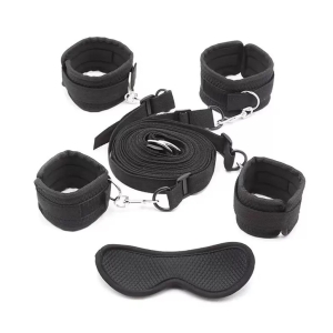 Set Amarre De Cama Con Antifaz-1