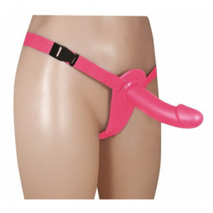 Arnés con Dildo Prostatico Rosa