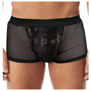 BOXER MICRO TULL CON ENCAJE