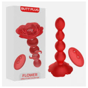 BUTT PLUG FLOWER - VARITA CON CONTROL