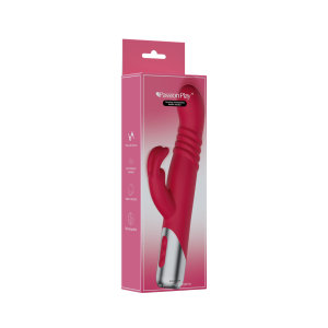 Doble estimulador - Rabbit con movimiento de empuje y rotación-0