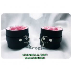 ESPOSAS DE CUERO CON PELUCHE ANCHAS