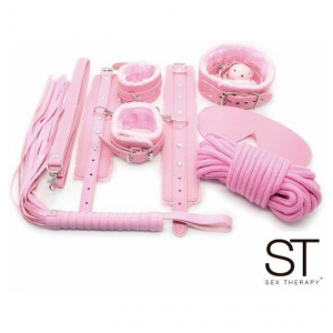 Fetiche Playsensual 7 Piece Bondage Set Pink