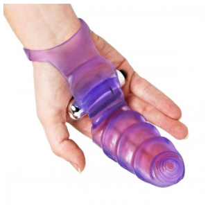 Guante punto G vibrador Double Finger Banger