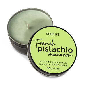 Massage Candle French Pistachio Macaron