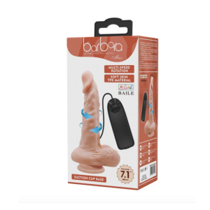 MAX - DILDO SILICONA CON VENTOSA, VIBRACION Y MOVIMIENTO