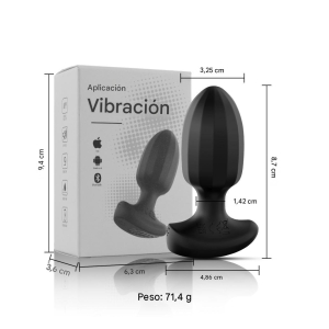 Plug Anal Vibrador Texturado - APP