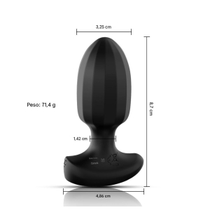 Plug Anal Vibrador Texturado - APP