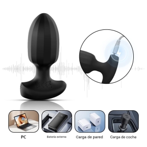 Plug Anal Vibrador Texturado - APP
