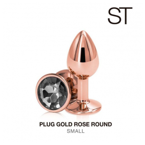 PLUG GOLD ROSE ROUND SMAL-1