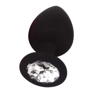 PLUG SILICONADO CON STRASS - M-0