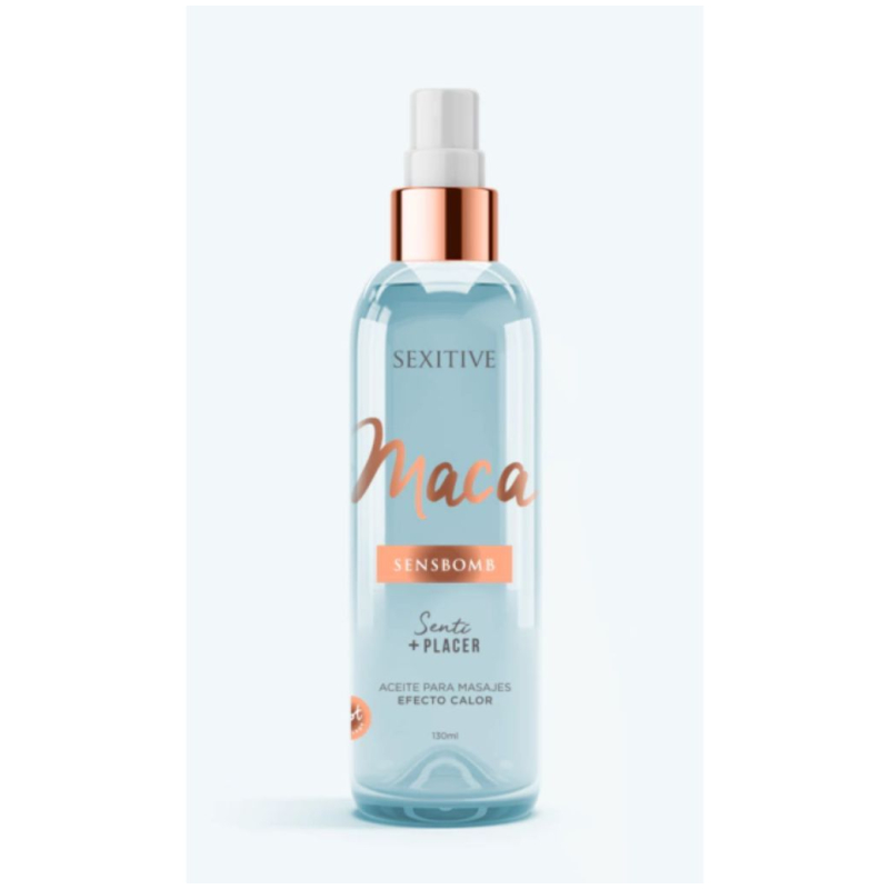 Aceite para Masajes Sensbomb Ef. Calor Maca