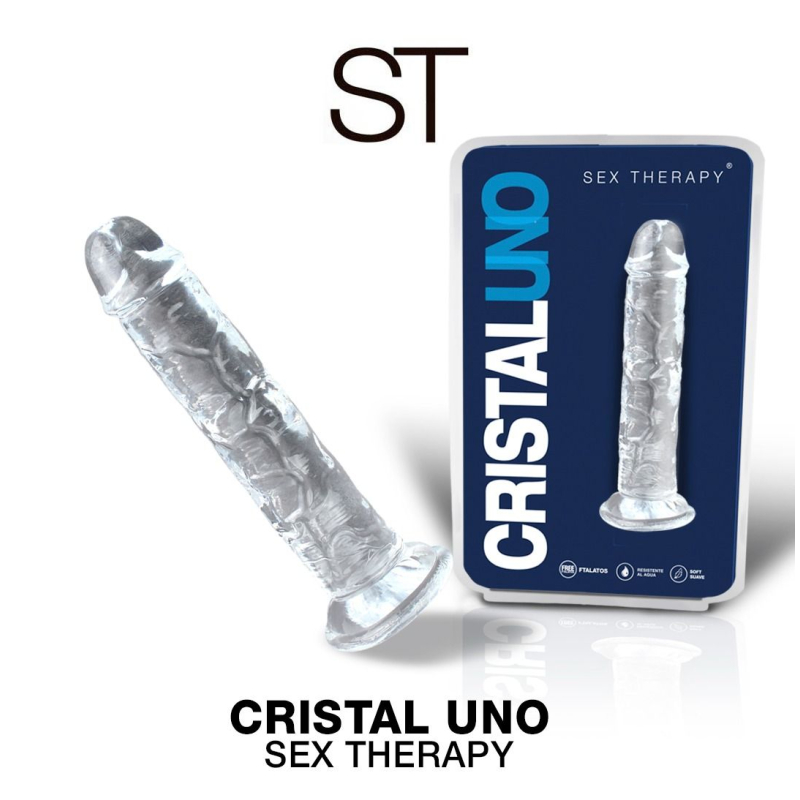 ANAL TRANSPARENTE CON VENTOSA - CRISTAL 1
