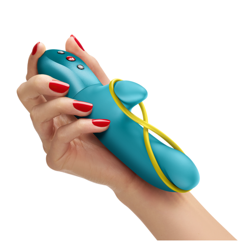 Doble estimulador Amorino aguamarine