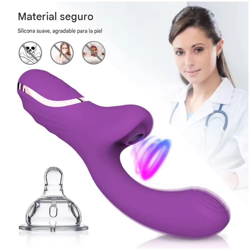 Doble Estimulador Con Succión