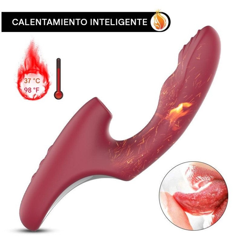 Doble estimulador Succión más temperatura