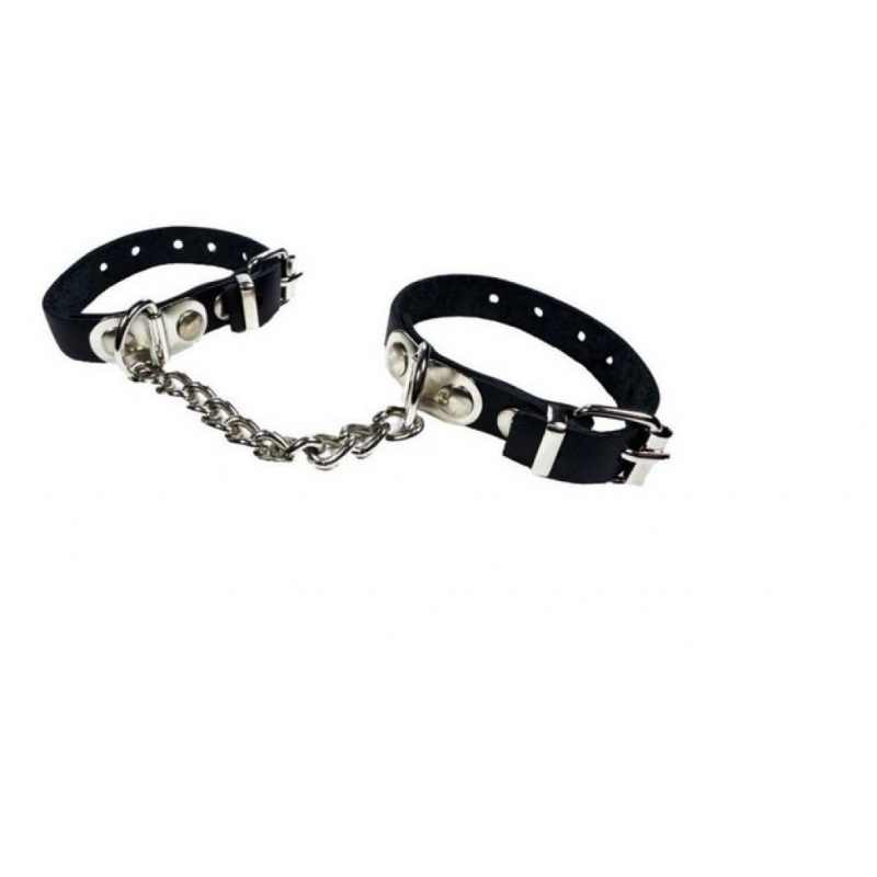 Esposas De Cuero Chicas con Cadena y Mosqueton