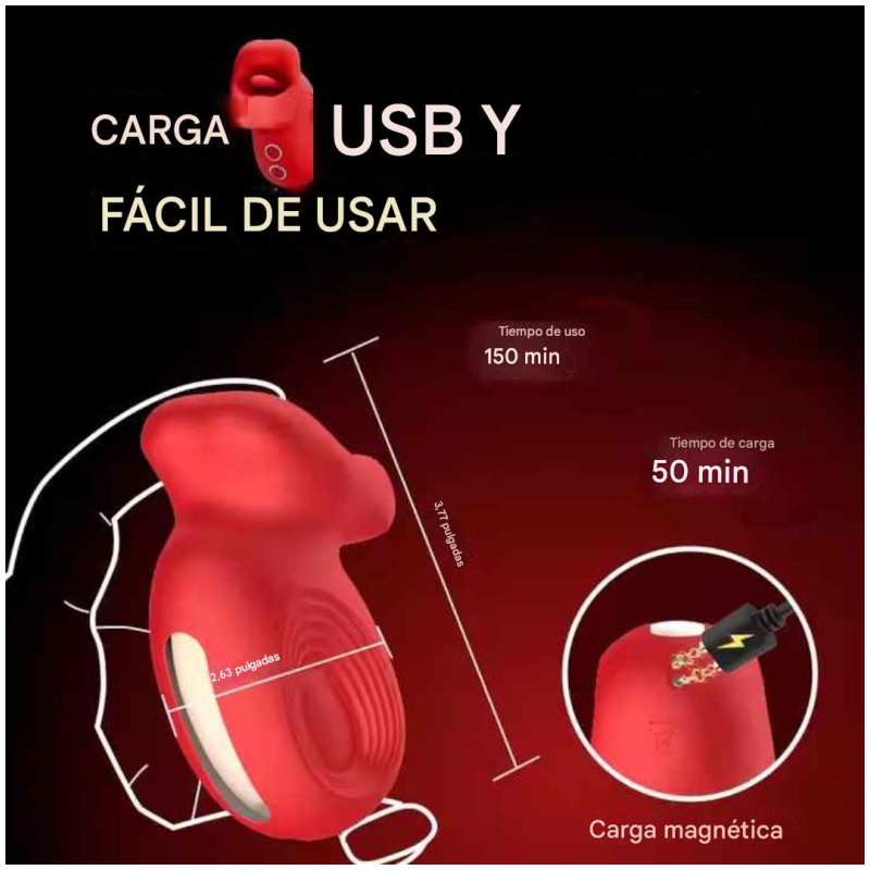 KISS FUN - BOCA CON LENGUA VIBRADORA