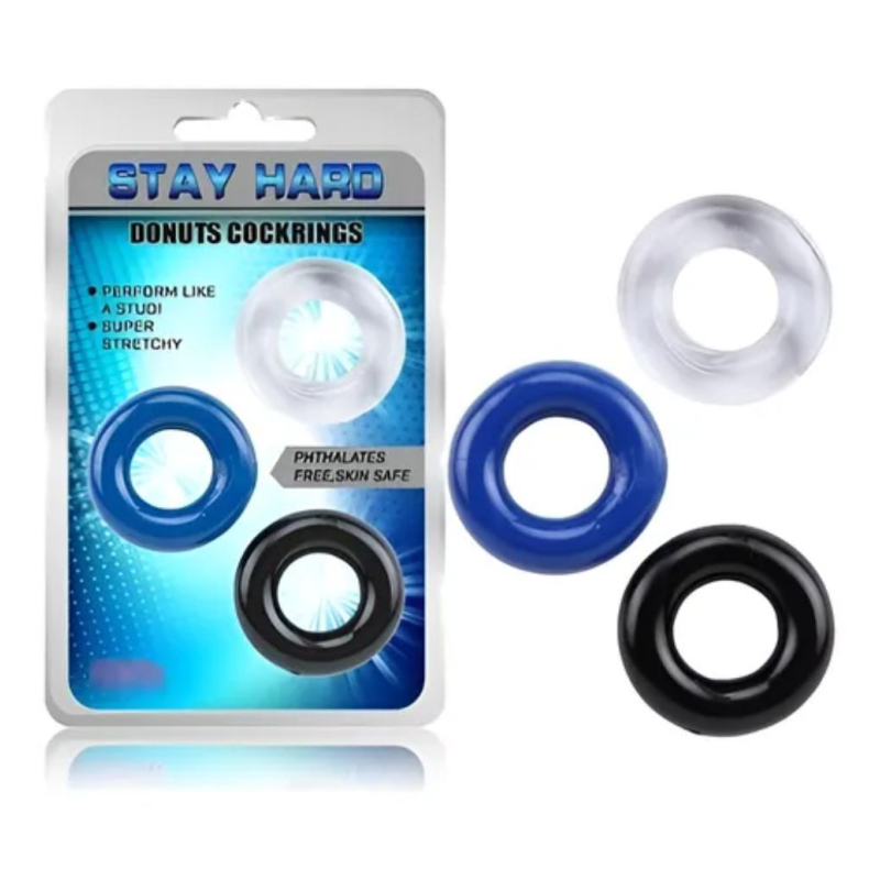 PLAY HARD - KIT ANILLOS X 3