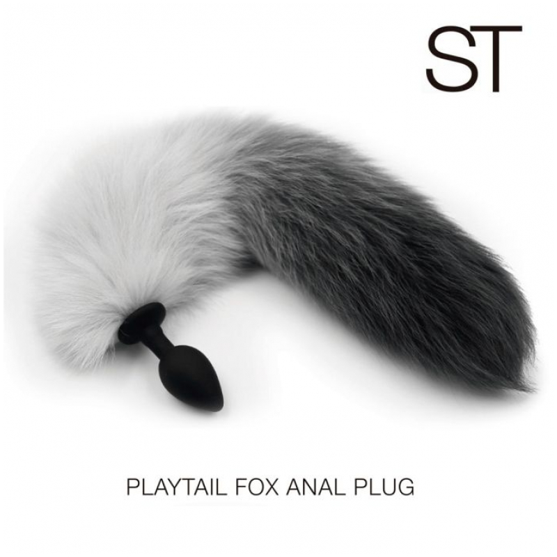 PLAYTAIL FOX ANAL PLUG - COLA DE ZORRO NEGRO