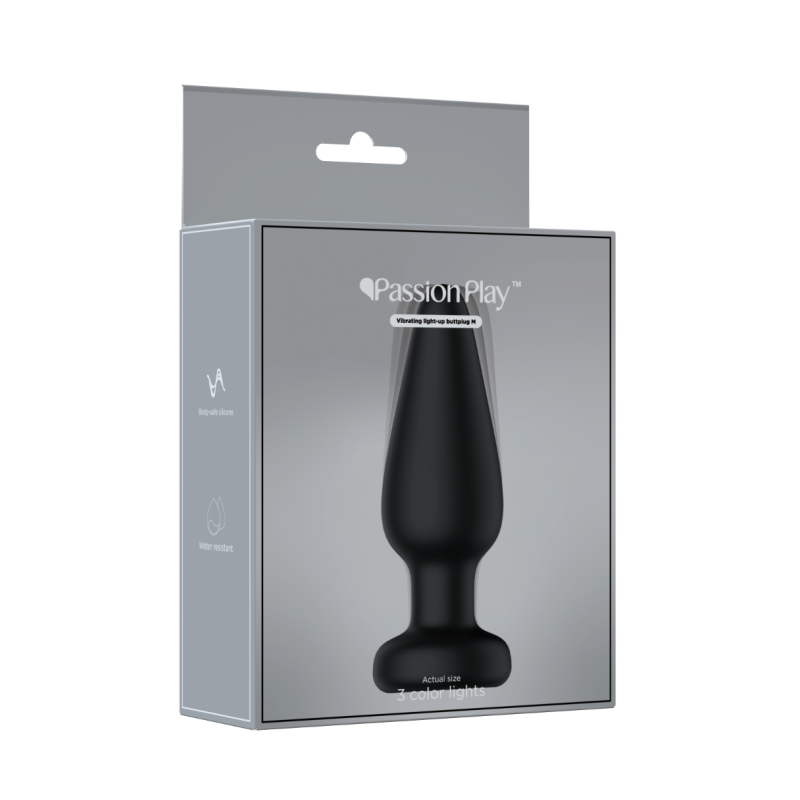 PLUG ANAL CON LUZ LED TAMAÑO M