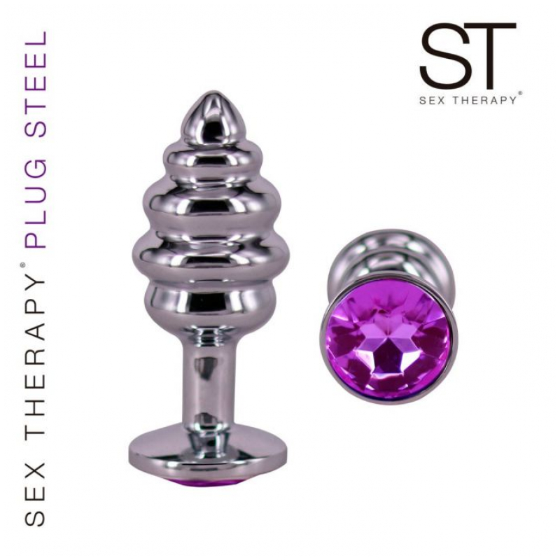 Plug de acero Small, Gema Purple