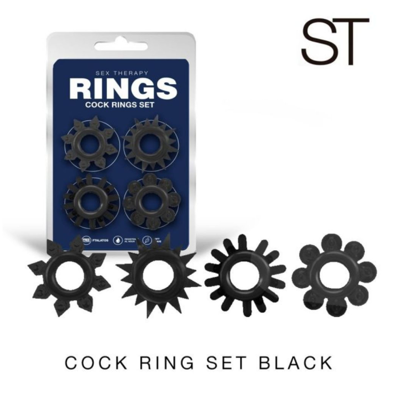 Set Anillos Texturados