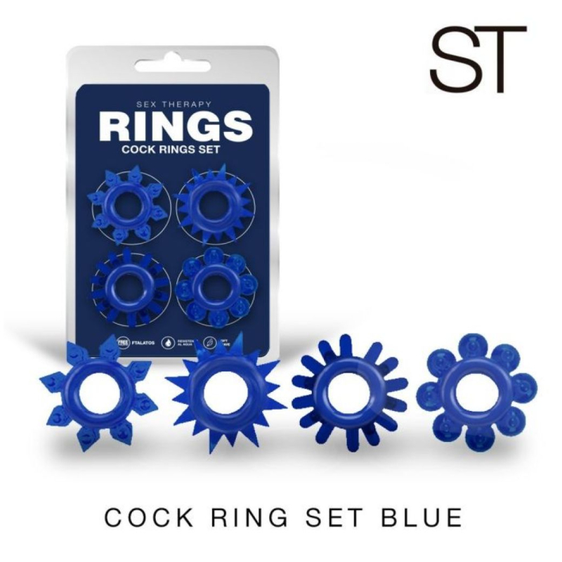 Set Anillos Texturados x 4