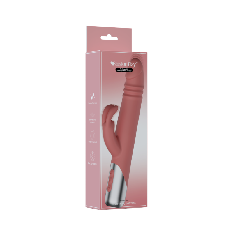 Vibrador Recargable Conejo Giratorio
