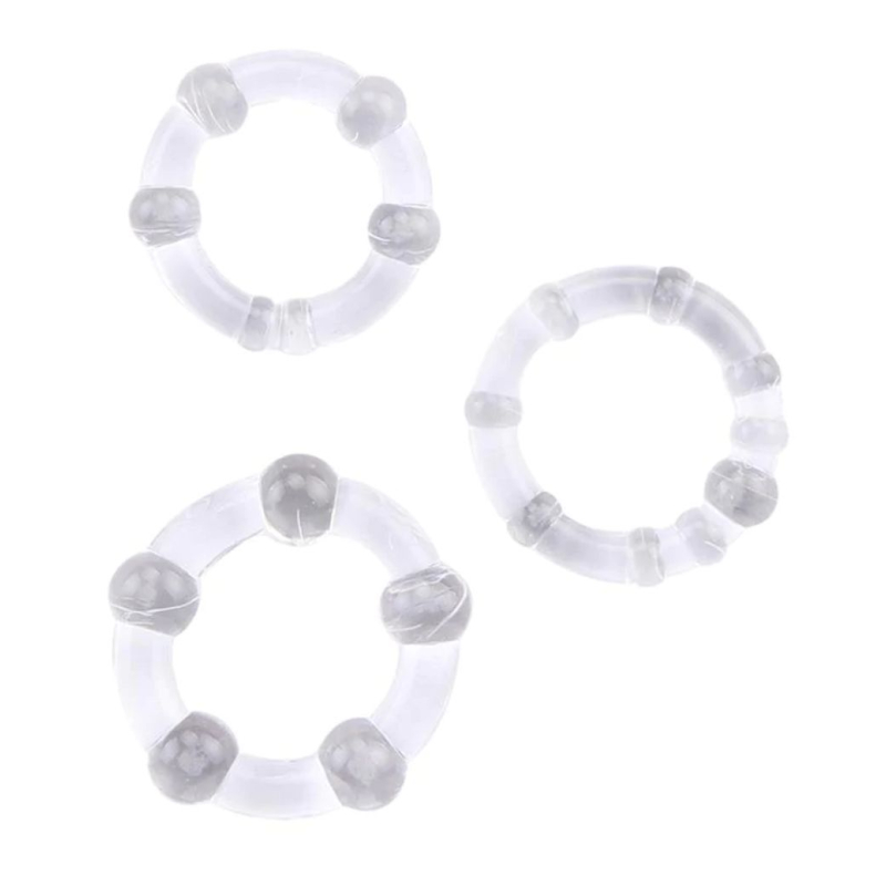 Beaded Cock Rings x 3