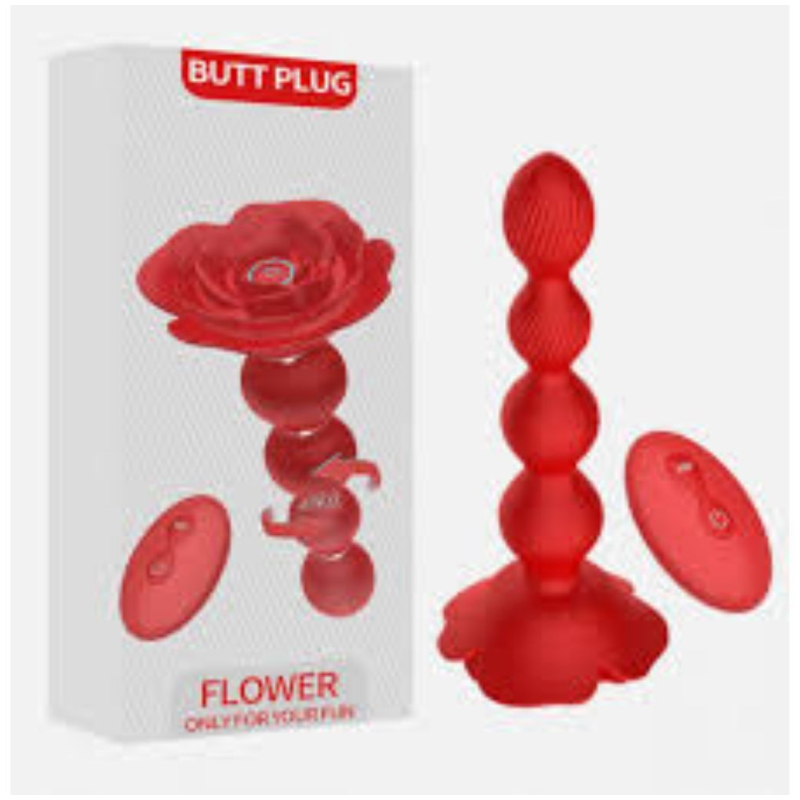 BUTT PLUG FLOWER - VARITA CON CONTROL