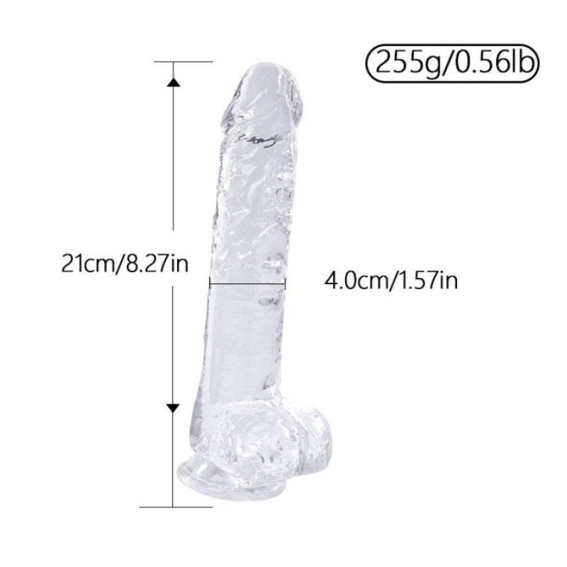 Dildo transparente Cristal 2