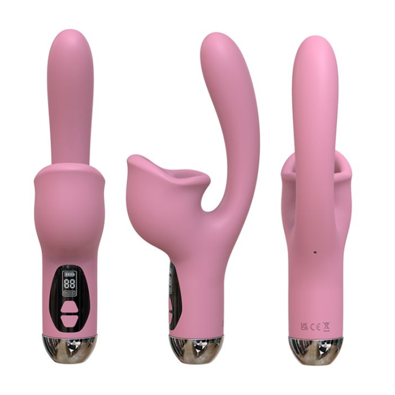 Doble estimulador LUXURY PASSION PINK FIVE