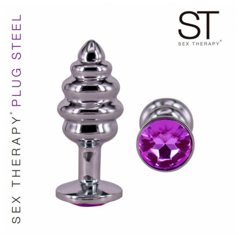 Plug de acero Small, Gema Purple