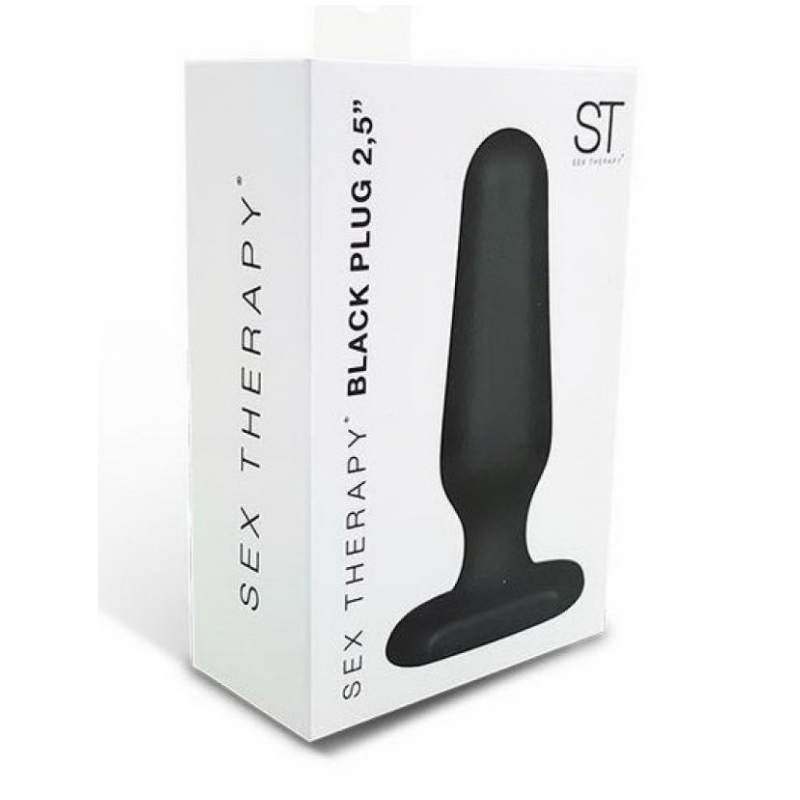 Plug Negro 2,5 Pulgadas