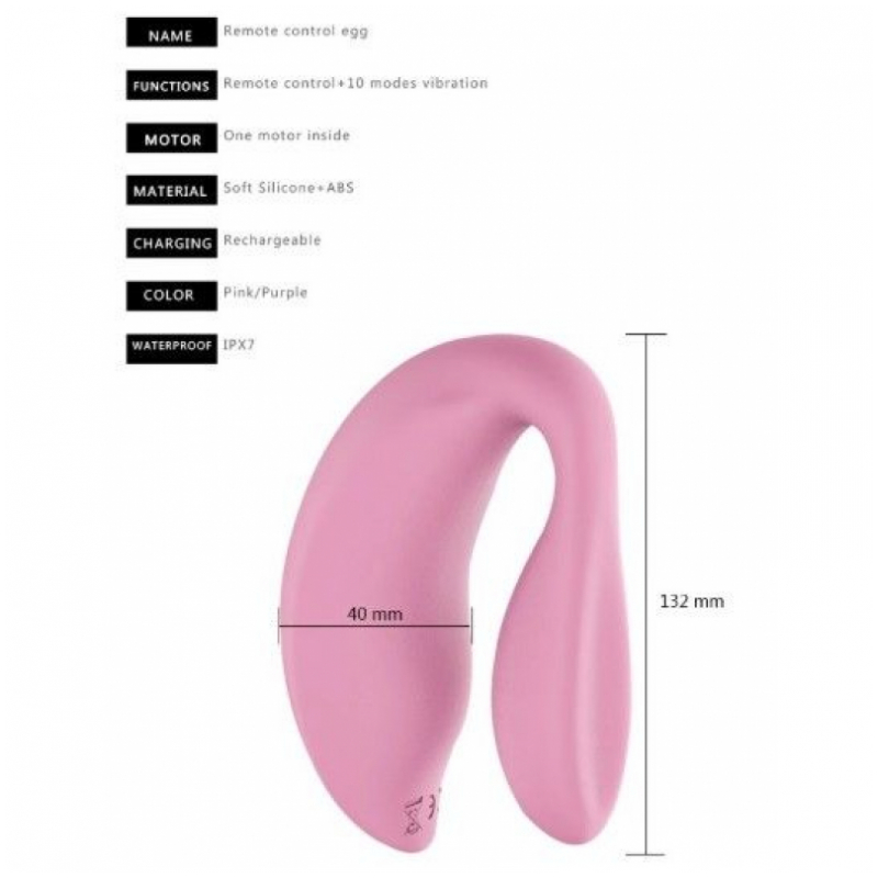 Vibrador Curvo a Control Remoto